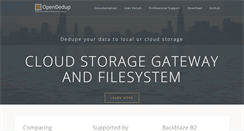 Desktop Screenshot of opendedup.org