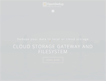 Tablet Screenshot of opendedup.org